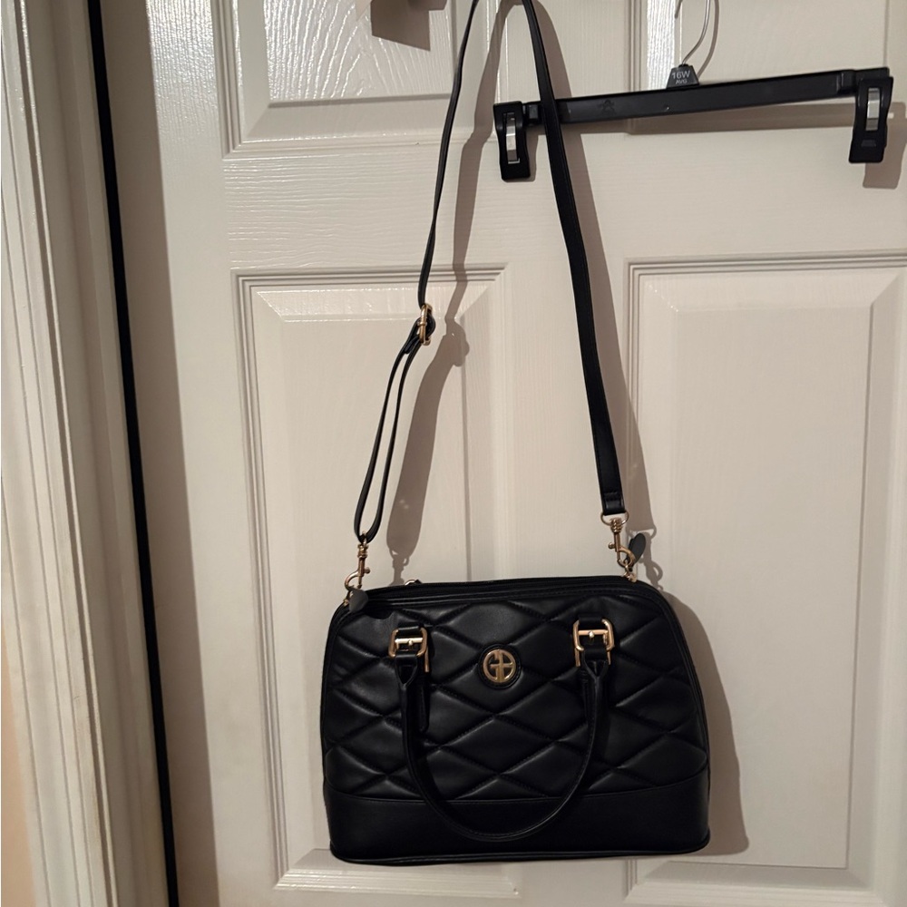 Gianni‎ Bernini Quilted black crossbody bag